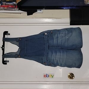 Dakota collective denim overall shorts new sandblasted